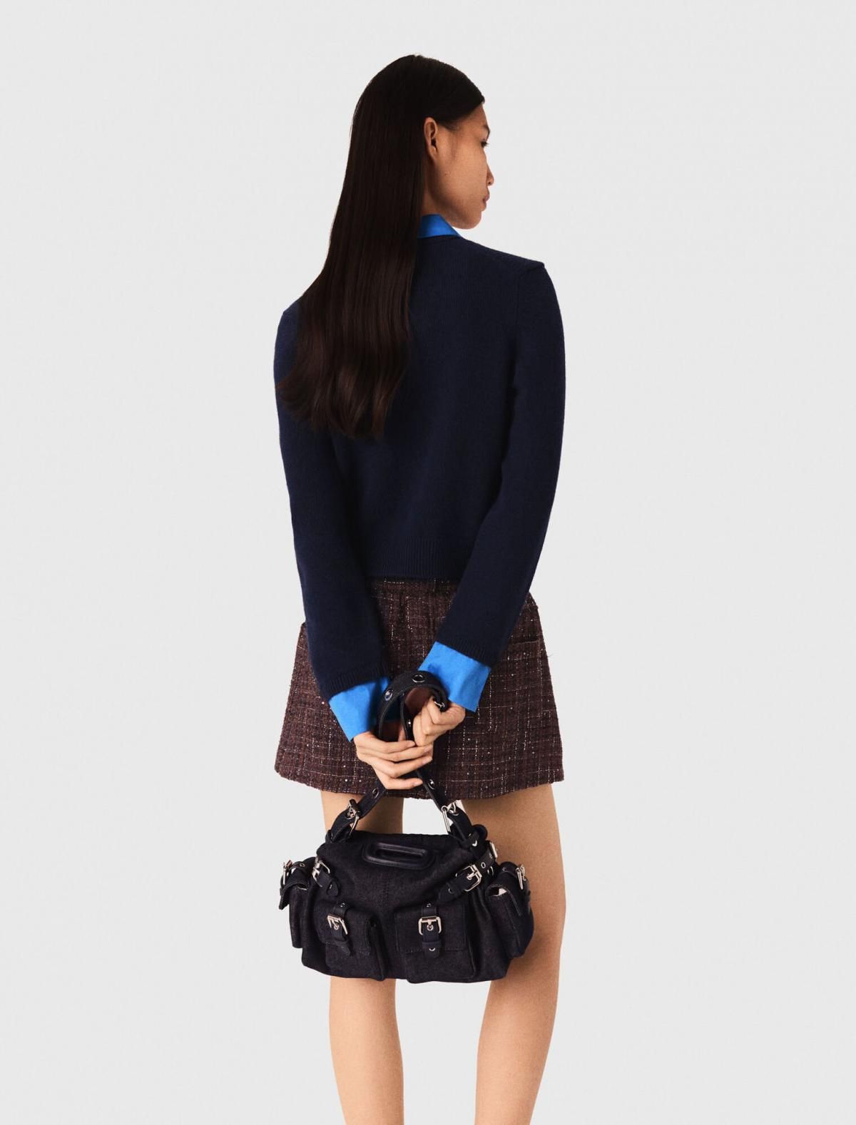 마쥬 2in1 네이비 브이넥 탈착식 가디건 3661601976759 MARINE - 상세 이미지 4