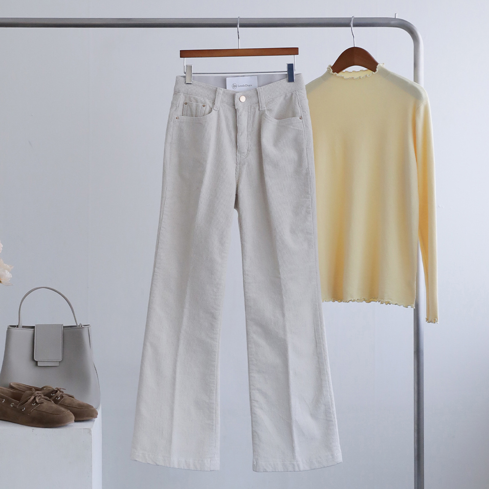 [오픈할인/정상가48800] 올웜 레직기 부츠컷 기모 스판 데일리 코듀로이 팬츠 - 상세 이미지 3