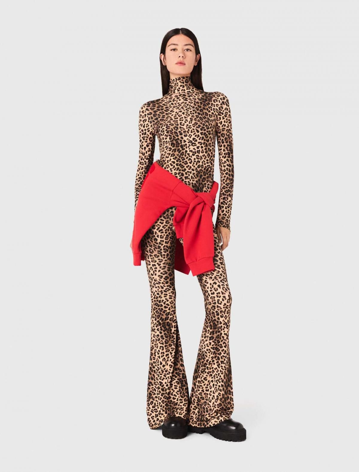 마쥬 트렌디 레오파드 부츠컷 레깅스 3661601979187 LEOPARD PRINT - 상세 이미지 2