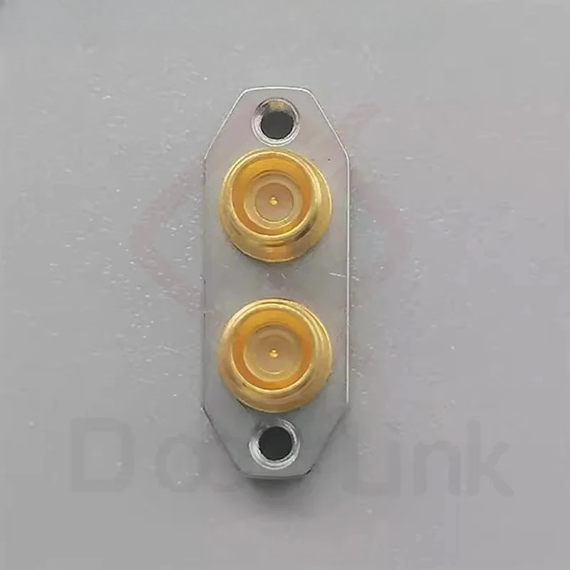 RF 고주파 커넥터 SMPM-T 수 DC-67G 밀리미터파 이포트 2홀 플랜지 PCB 보드 끝 솔더 프리