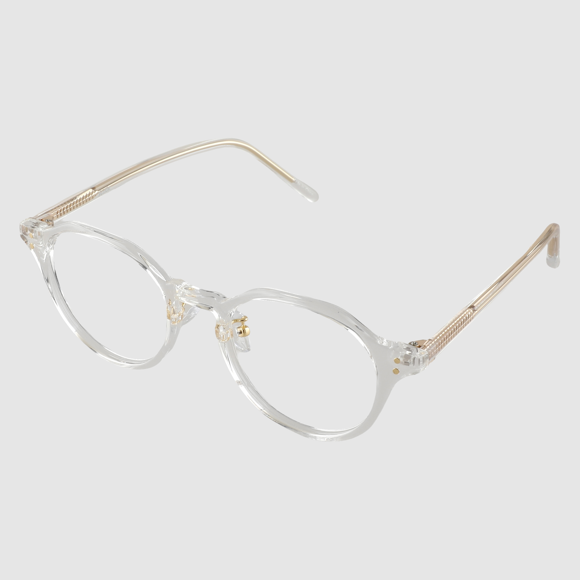 남자 여자 데일리 슬림 뿔테 라운드 안경 블루스크린차단