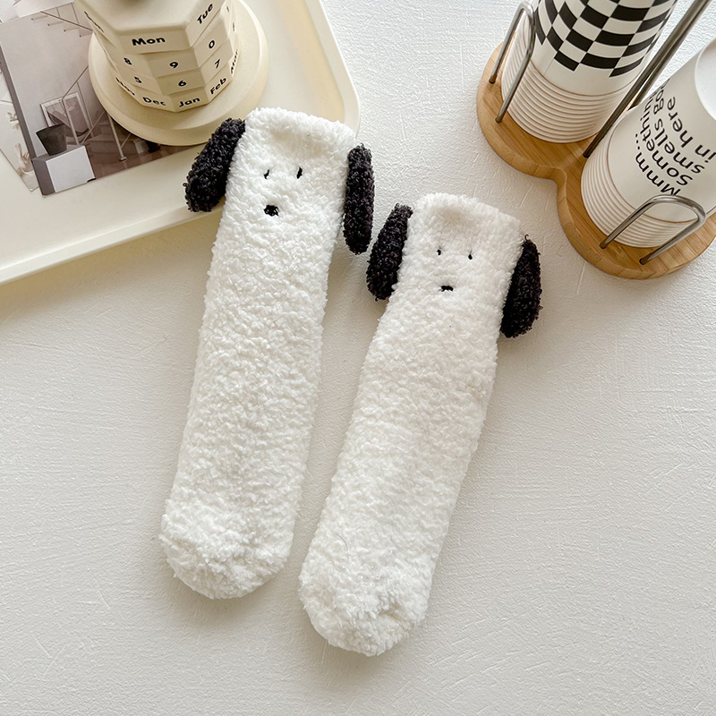 수면양말 두꺼운 극세사 미끄럼방지 무압박 겨울 보온 임산부 산모 수족냉증