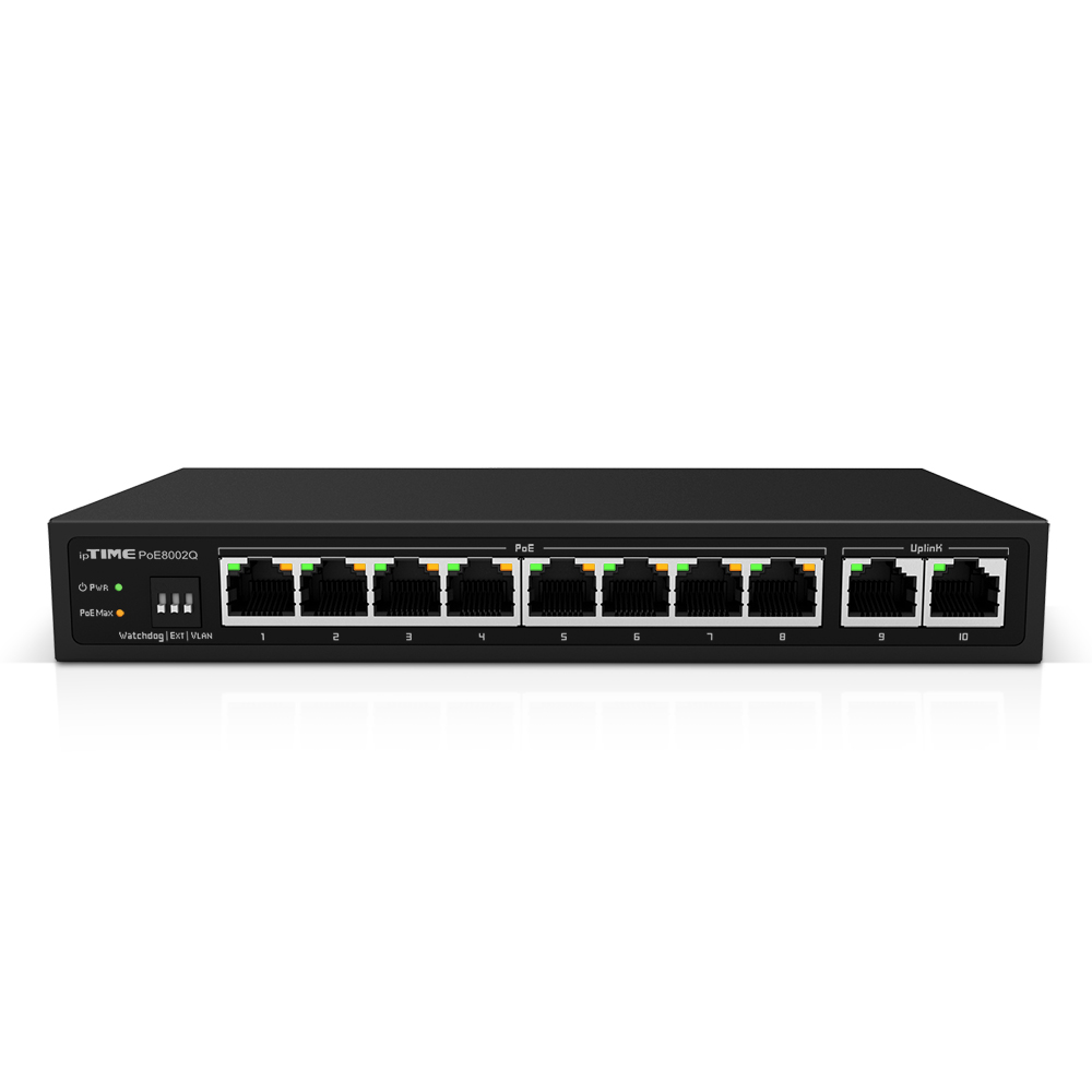 ipTIME 스위칭허브 PoE8002Q 8포트 PoE 랜포트 네트워크 무선AP - 상세 이미지 3