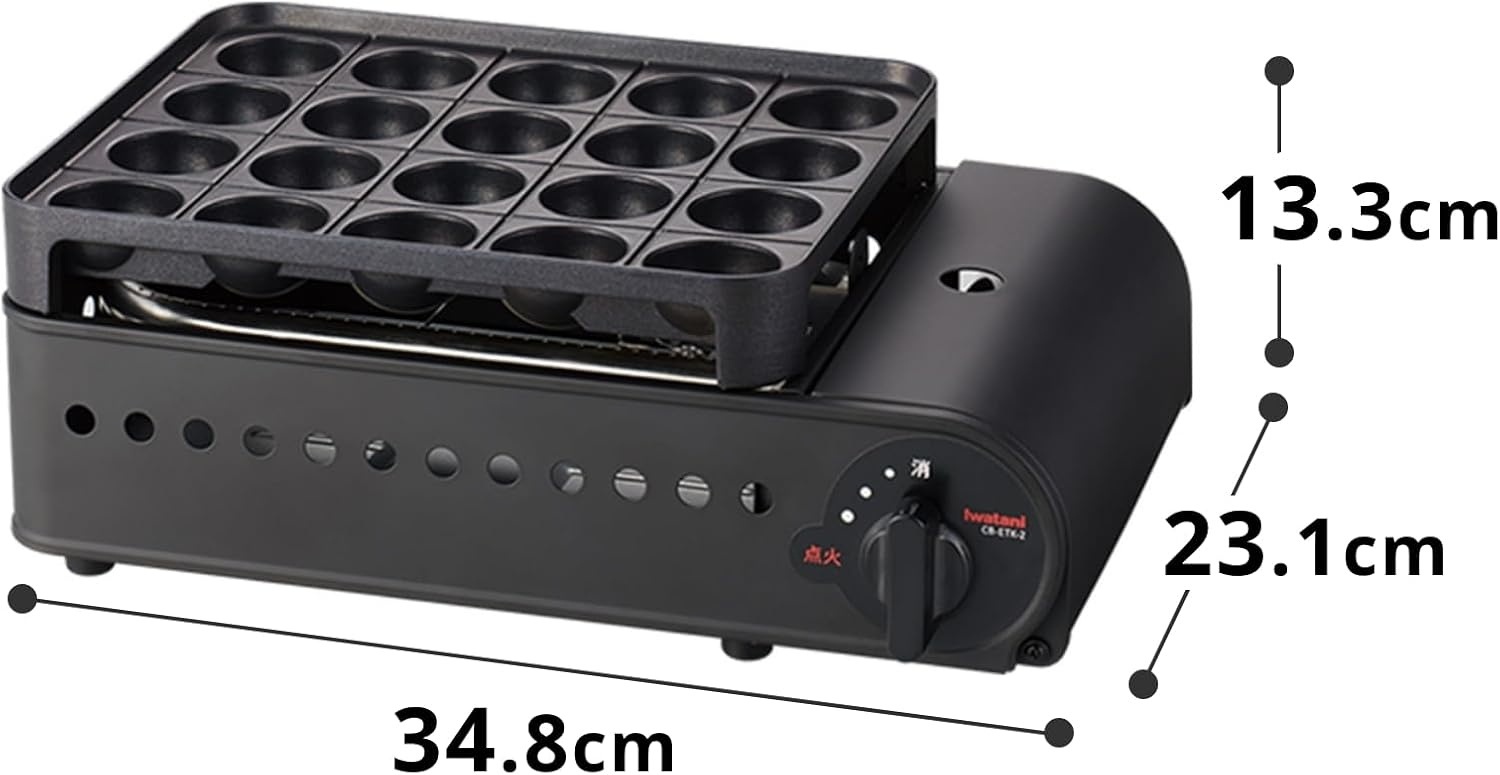 이와타니 카세트가스 타코야끼기 슈퍼 엔타코Ⅱ 일본제 고화력 논슬립 구조 CB-ETK-2