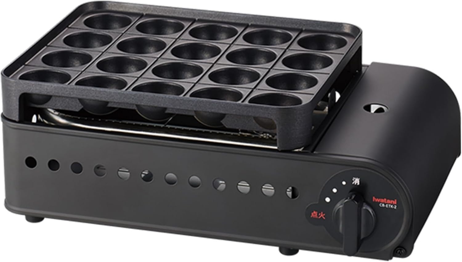 이와타니 카세트가스 타코야끼기 슈퍼 엔타코Ⅱ 일본제 고화력 논슬립 구조 CB-ETK-2