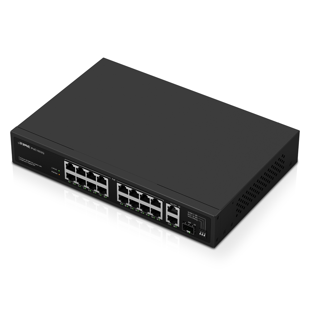 ipTIME 스위칭허브 PoE1603Q 16포트 기가비트 랜포트 확장 네트워크 - 상세 이미지 4
