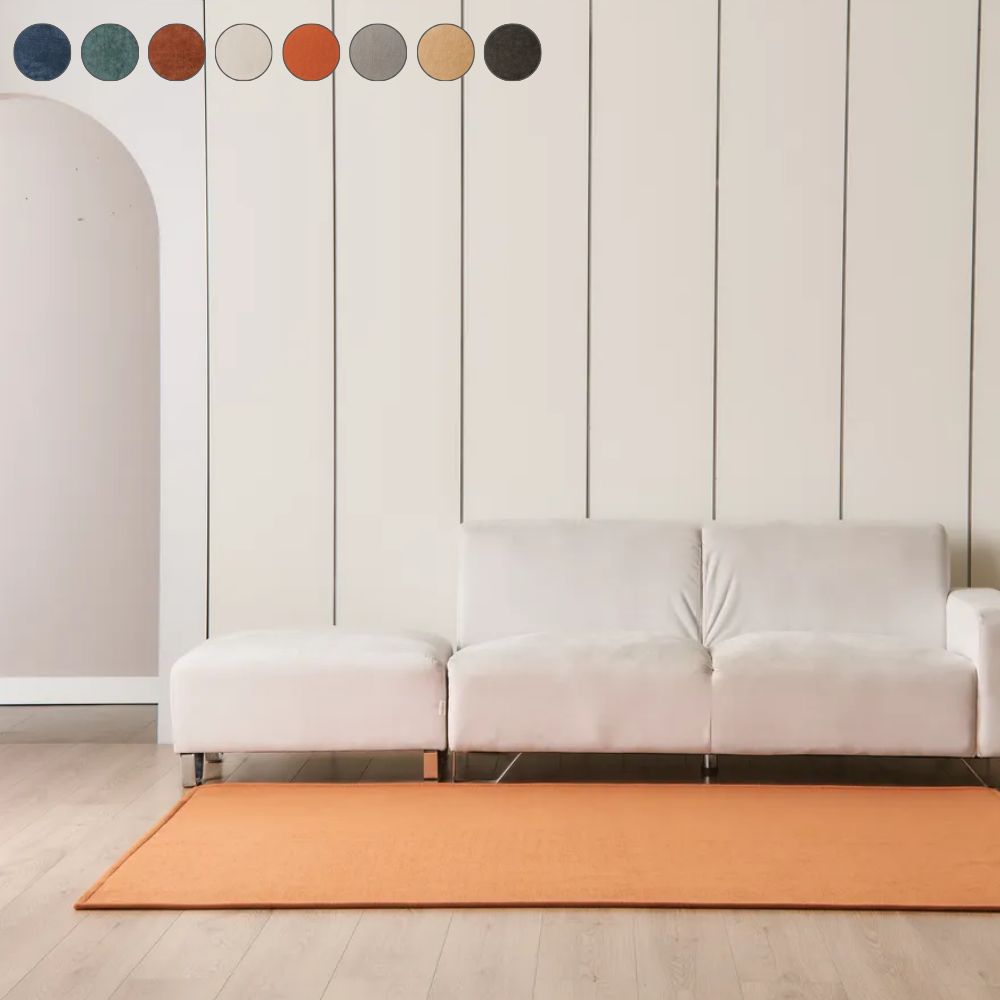 8컬러 14사이즈 포인트 방수러그 주문제작 카페트 선셋오렌지, (사각)200x300cm