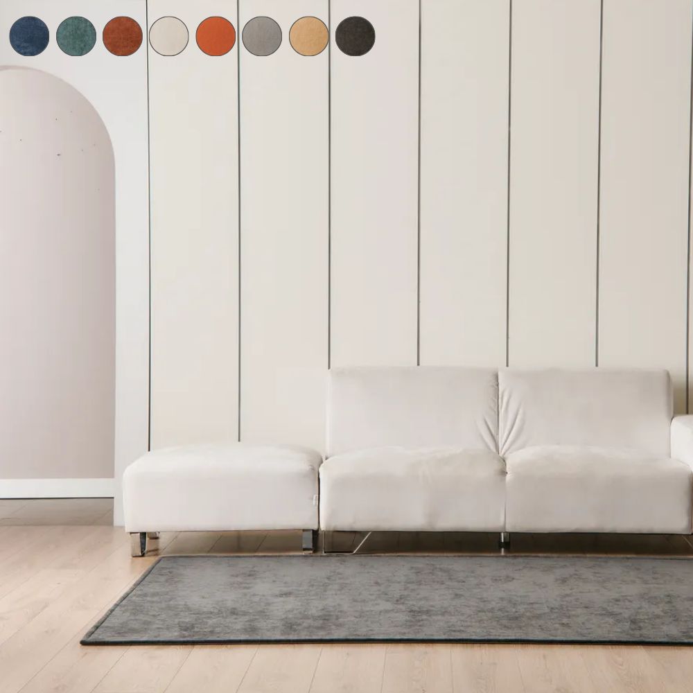 8컬러 14사이즈 포인트 방수러그 주문제작 카페트 스모크블랙, (사각)200x300cm