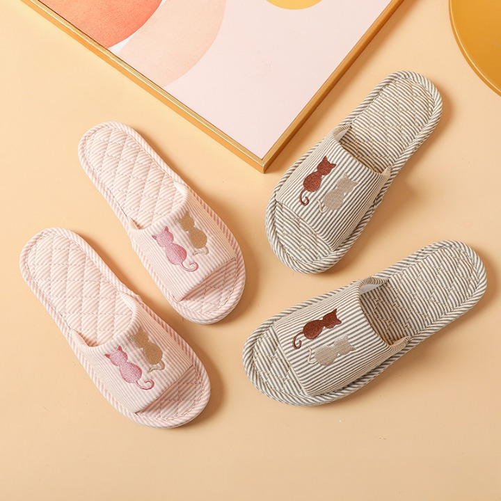 거실화 3중 쿠션 층간소음 거실 실내화 면 실내 슬리퍼