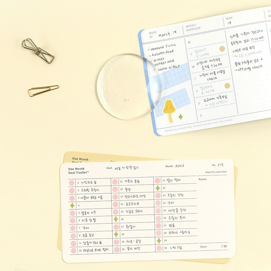 골트래커 스티커 3매입 원형 별빛 스티커 - 상세 이미지 2