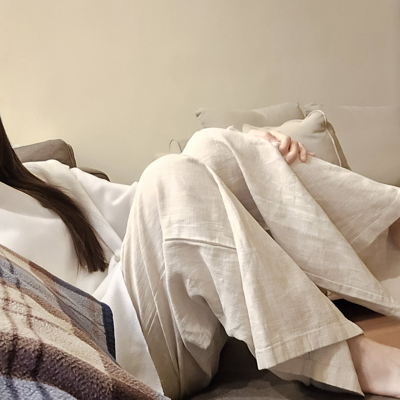 초기 임산부 바지 임산부 와이드 임부복 조리원 바지 이미지 8