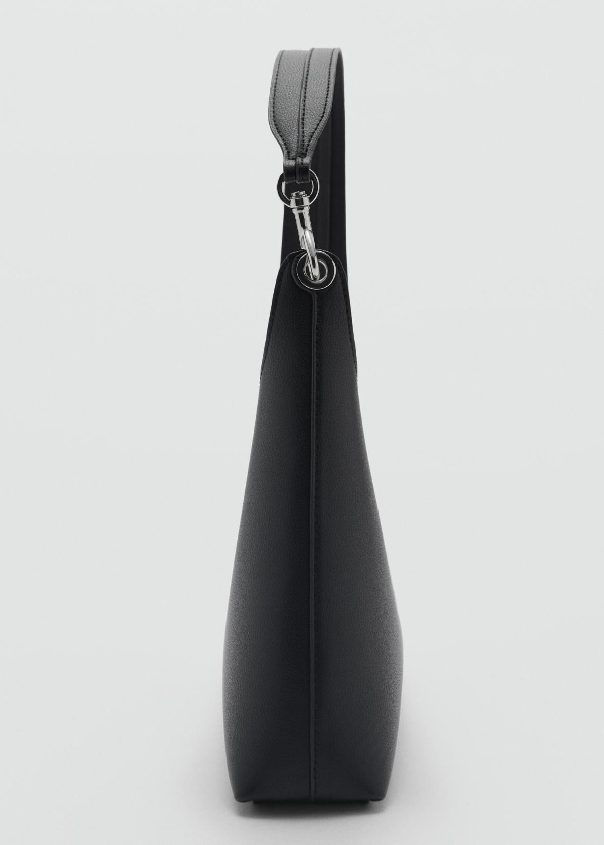 망고 미니멀 베이직 메탈 디테일 쇼퍼백 87032542 NEGRO - 상세 이미지 4