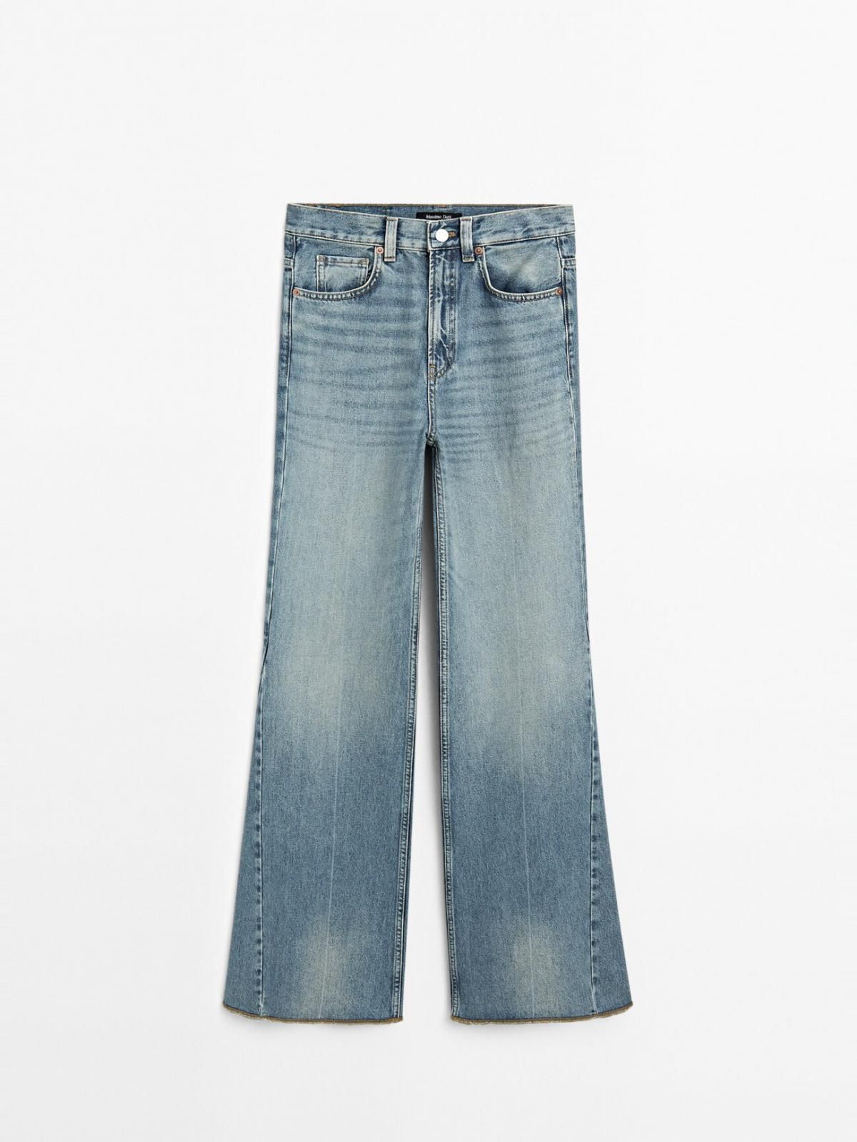 마시모두띠 플레어핏 하이웨이스트 데님 코튼 청바지 5056/656 LIGHT BLUE 이미지 6