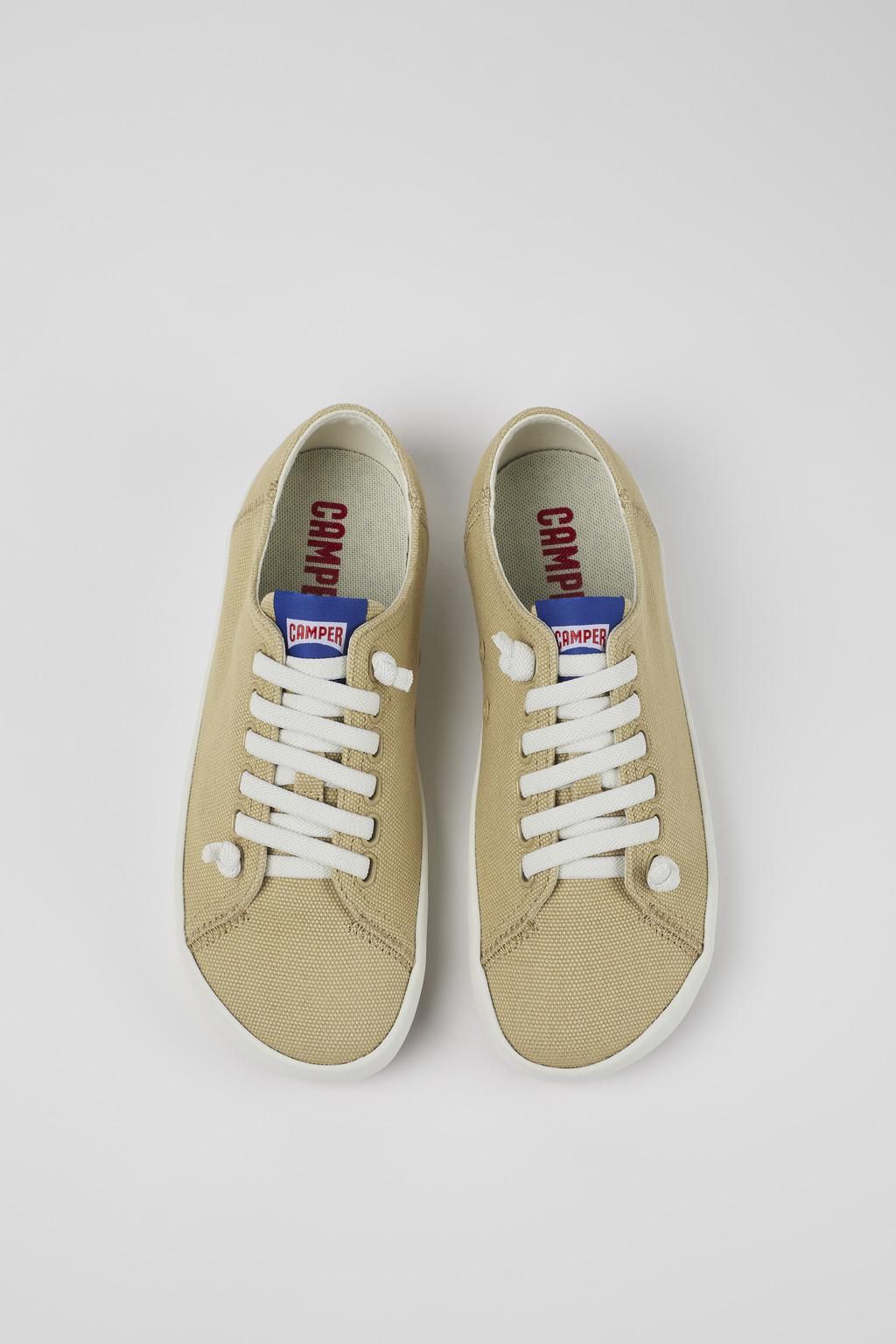 캠퍼 친환경 베이지 로우탑 스니커즈 Peu Rambla 21897-090 BEIGE - 상세 이미지 4