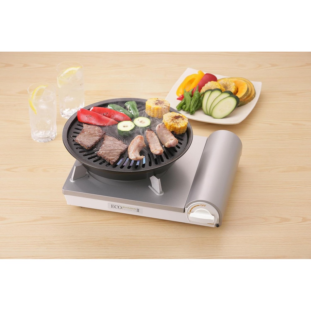 이와타니 카세트 후 에코 프리미엄Ⅲ 휴대용 가스레인지 내연식 고화력 일본제 CB-EPR-3