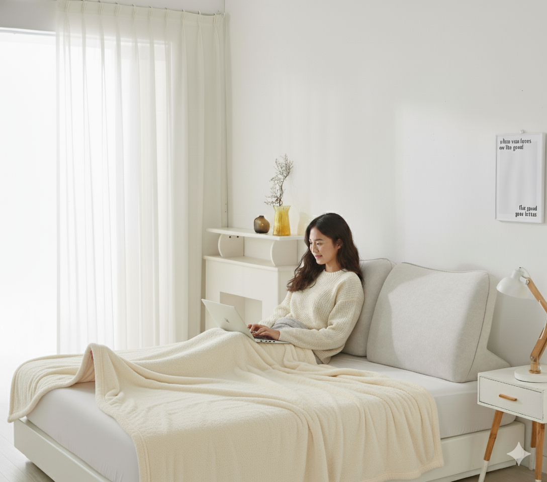 따숨마루 푹신 단단한 허리지탱 1인용 고급 삼각 등받이쿠션