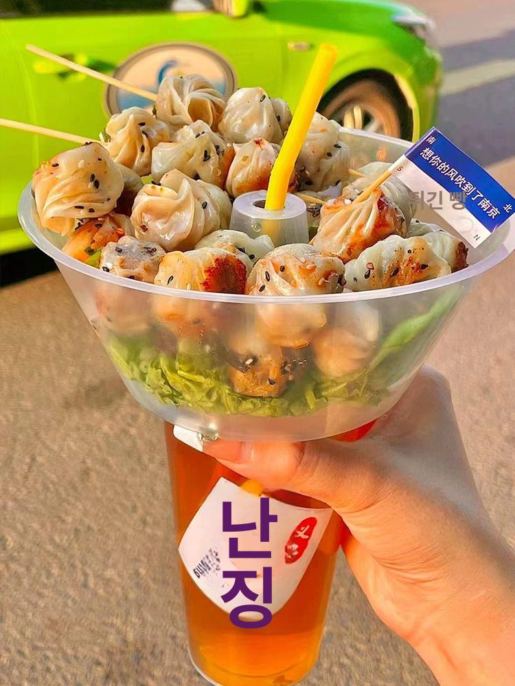 콜팝컵 콜팝용기 100개 분식점 일회용 간식 컵 야구장 대용량 마개 종이 파티용기 360ml 투명 컵+360ml 50세트 - 상세 이미지 2