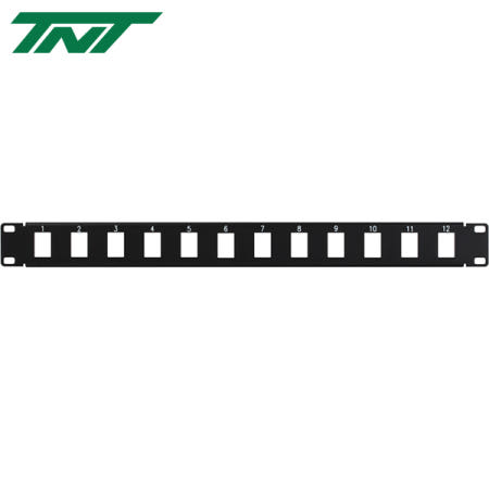 [Tri-Net Technology]강원전자 TNT 12포트 멀티미디어 모듈 마운팅 판넬(1U) NM-TNT110