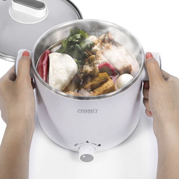 미니 전기 냄비 휴대용 전기 쿠커 1인용 캠핑용