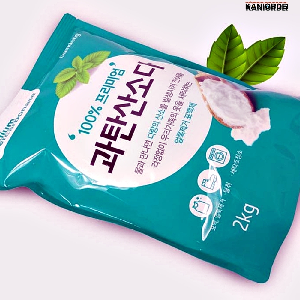 누렇게변한옷 과탄산 100%프리미엄 과탄산소다 세탁조 청소 얼룩 제거 2kg - 상품 이미지