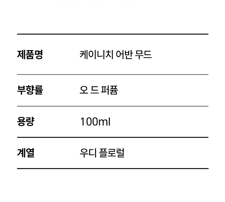 케이니치 향수 어반우드, 100ml, 3개 이미지 7
