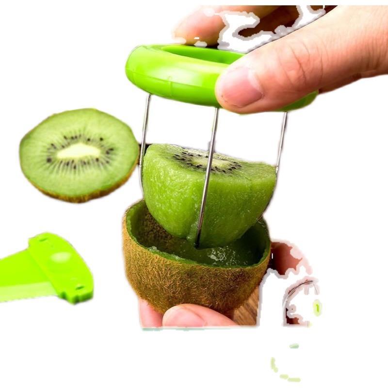키위 과일 껍질 벗기기 분할 도구 창의적 절단기 키위 필러 1개