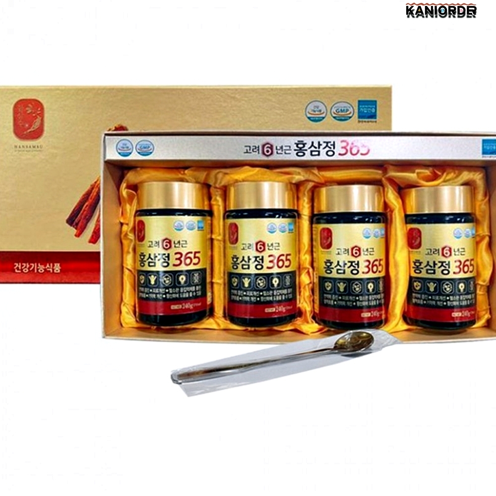 홍삼 6년근 진액 부모님 수험생 면역력 체력증진 고려홍삼 농축액 선물 240g4병 - 상품 이미지