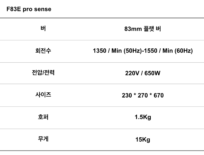 피오렌자또 F83E 프로 센스 무게기반 그라인더 업소용 커피가는기계 카페 상업용+저울탑재 이미지 6