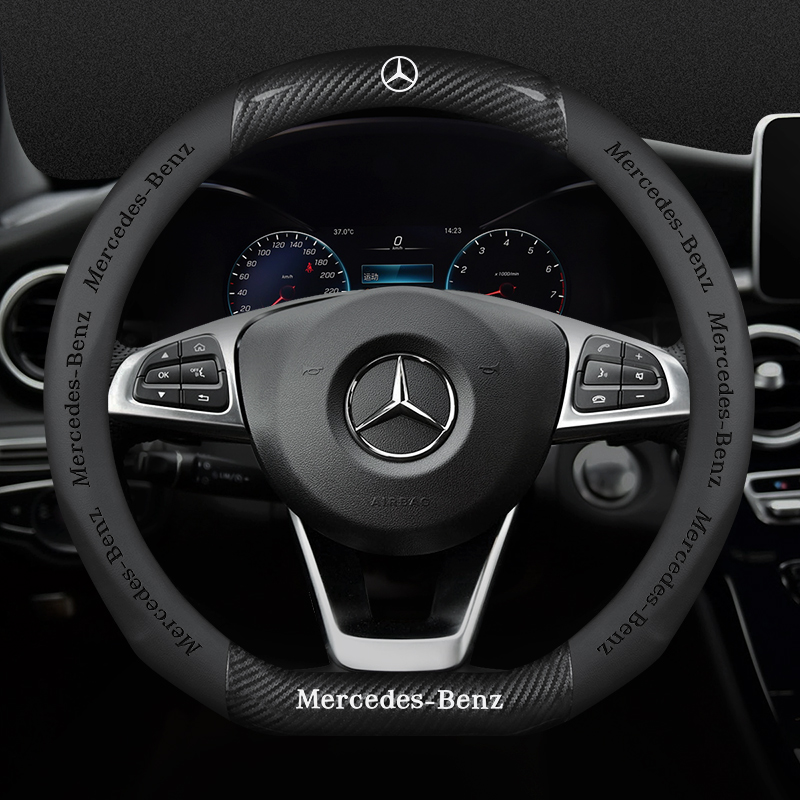 메르세데스 C클래스 C260L E300L GLC A200L GLB GLA 자동차 핸들 보호 라운드 3D 엠보스+카본 1 - 상세 이미지 5