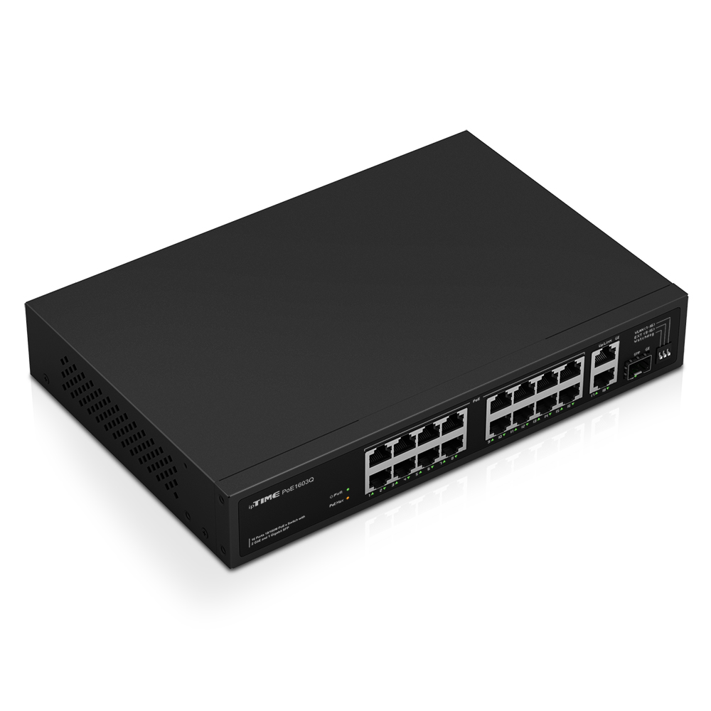 ipTIME 스위칭허브 PoE1603Q 16포트 기가비트 랜포트 확장 네트워크 - 상세 이미지 5