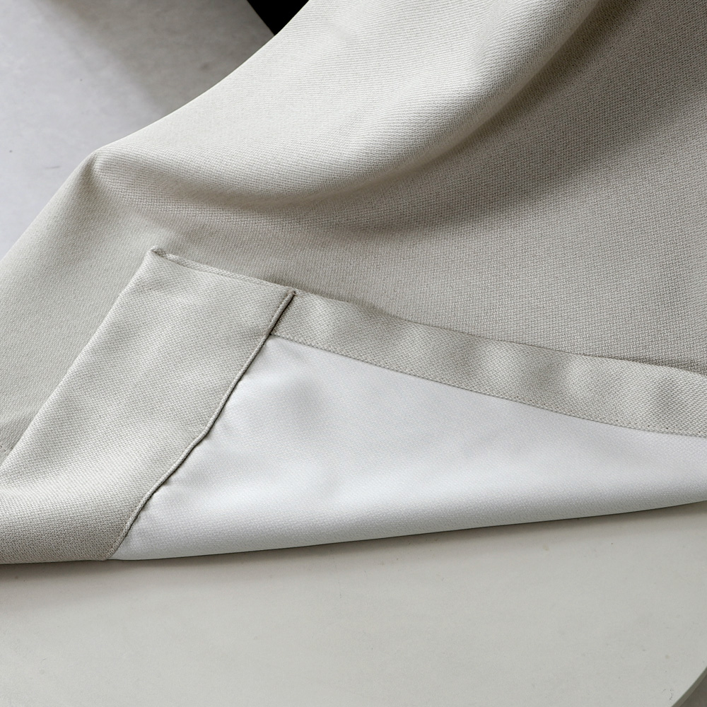 [맞춤] 제니스 암막커튼 베이지(국내산) - 핀형 아일렛형