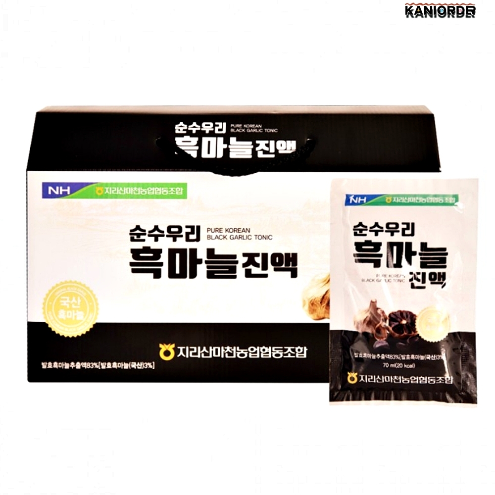 농협 흑마늘 발효 흙마늘즙 100%국산 남자한테좋은 영양제 학생 직장인 선물 30포 - 상품 이미지