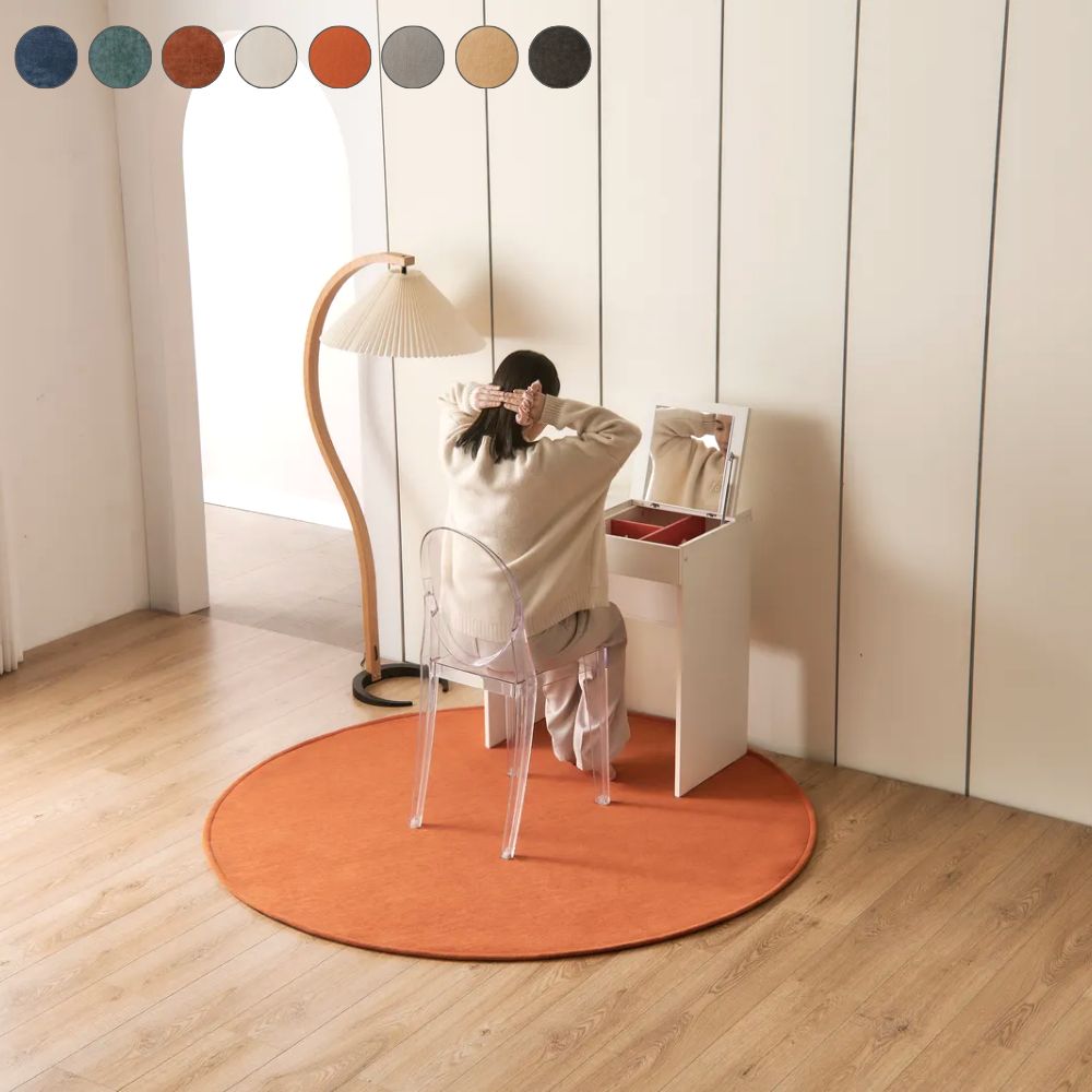 8컬러 14사이즈 포인트 방수러그 주문제작 카페트 선셋오렌지, (원형)150cm