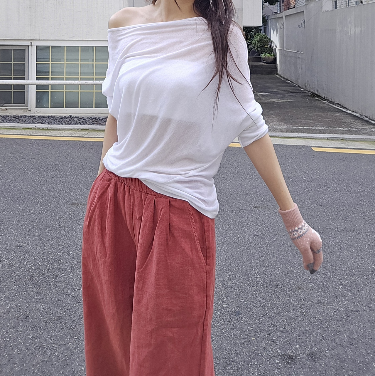 초기 임산부 바지 임산부 와이드 임부복 조리원 바지 - 상세 이미지 2