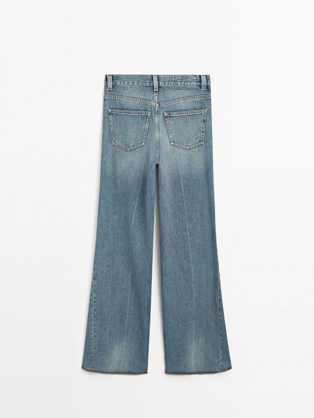 마시모두띠 플레어핏 하이웨이스트 데님 코튼 청바지 5056/656 LIGHT BLUE 이미지 8