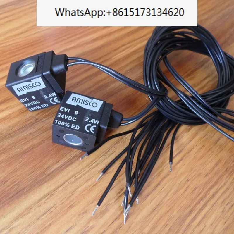 전자기 밸브 코일 리드선 EVI9 DC24VDC12V2.4WAC220VAC24V 3.6VA