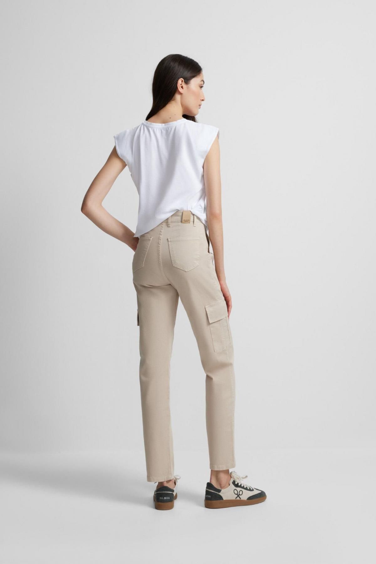 실본 카고포켓 레귤러핏 면팬츠 3728187 BEIGE - 상세 이미지 5