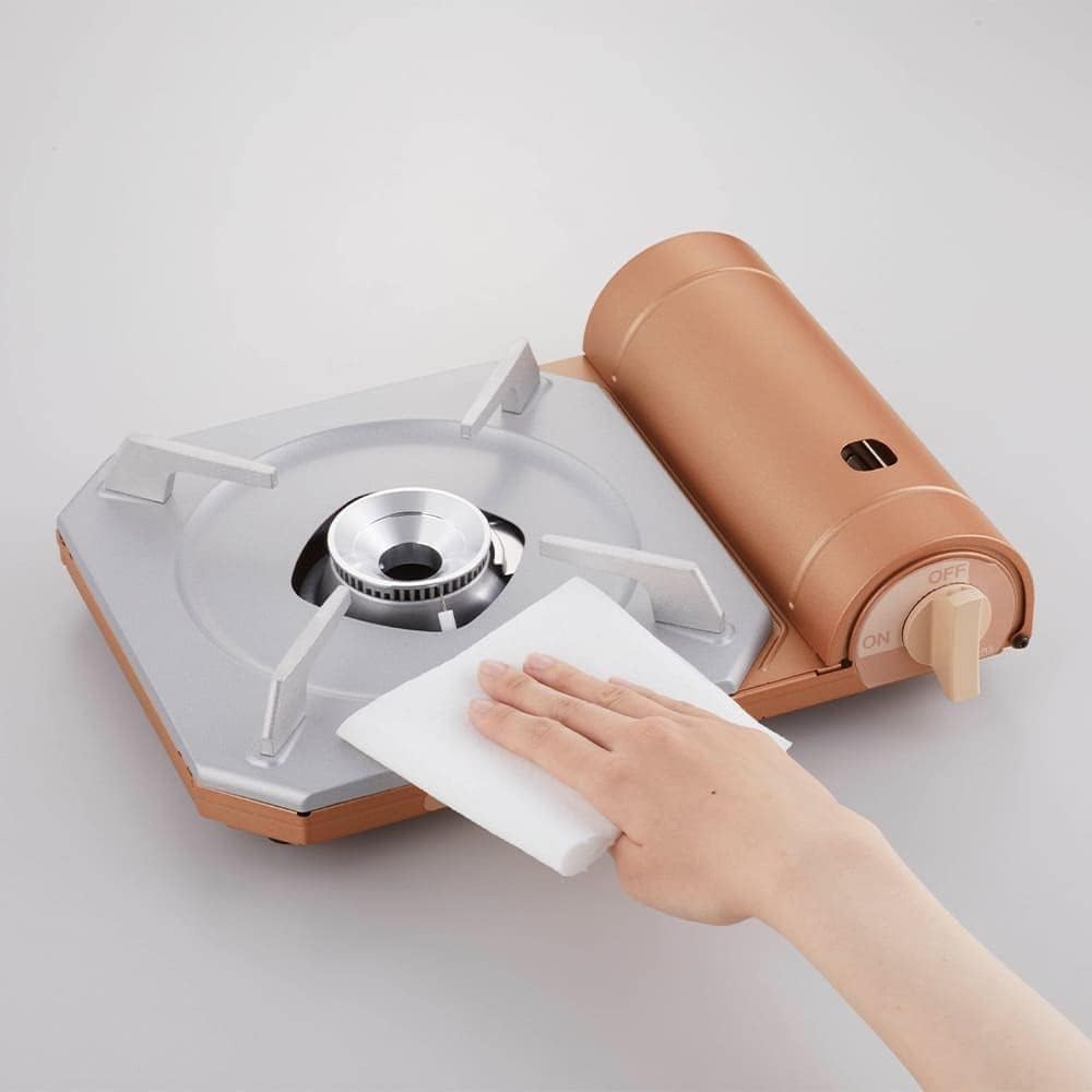 이와타니 카세트 후 달인 슬림 플러스 휴대용 가스레인지 메탈릭 일본제 CB-TS-PLS