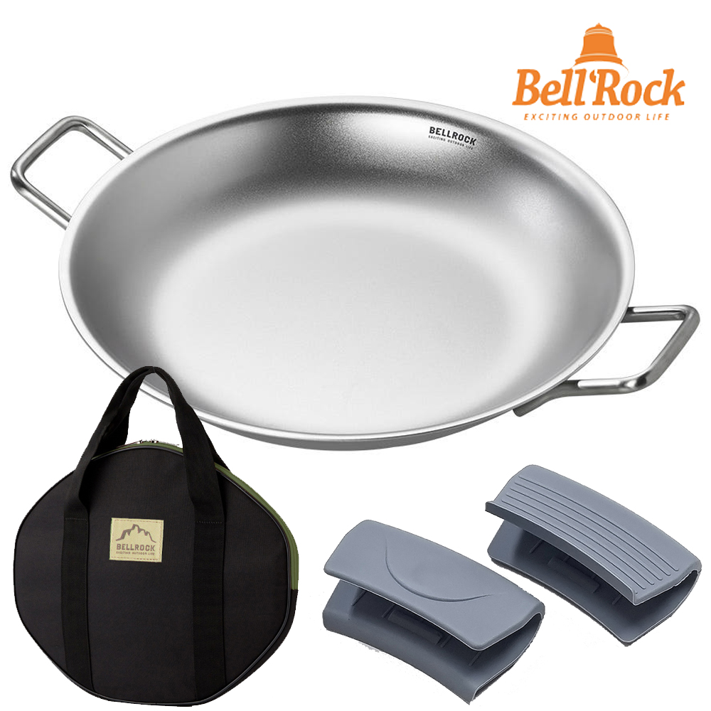 벨락 스텐 깊은 그리들 원형 대형 전골 실키 36cm 가방포함