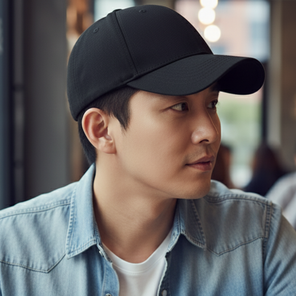 남녀공용 데일리 대두 볼캡 무지 모자 - 상세 이미지 4