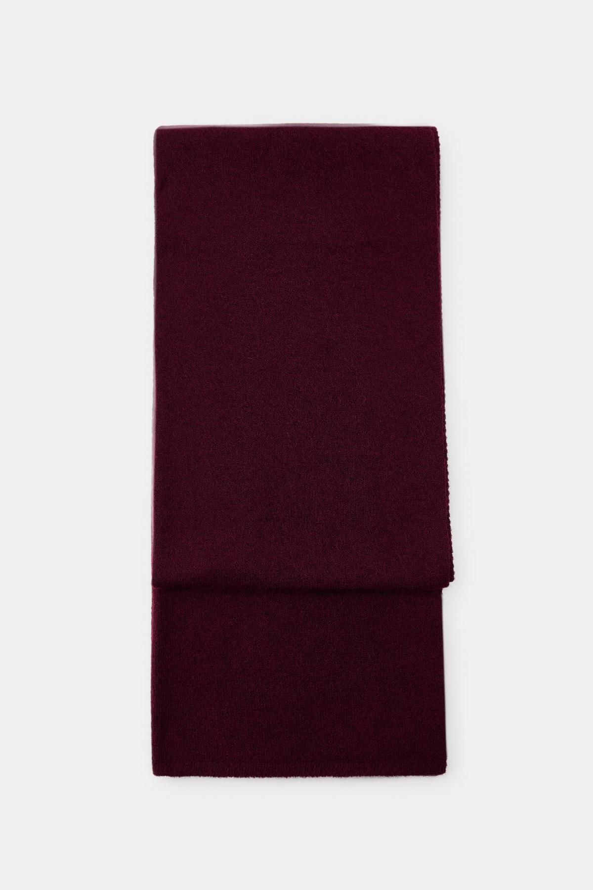 자라 버건디 소프트 니트 머플러 3739/255 BURGUNDY - 메인 이미지