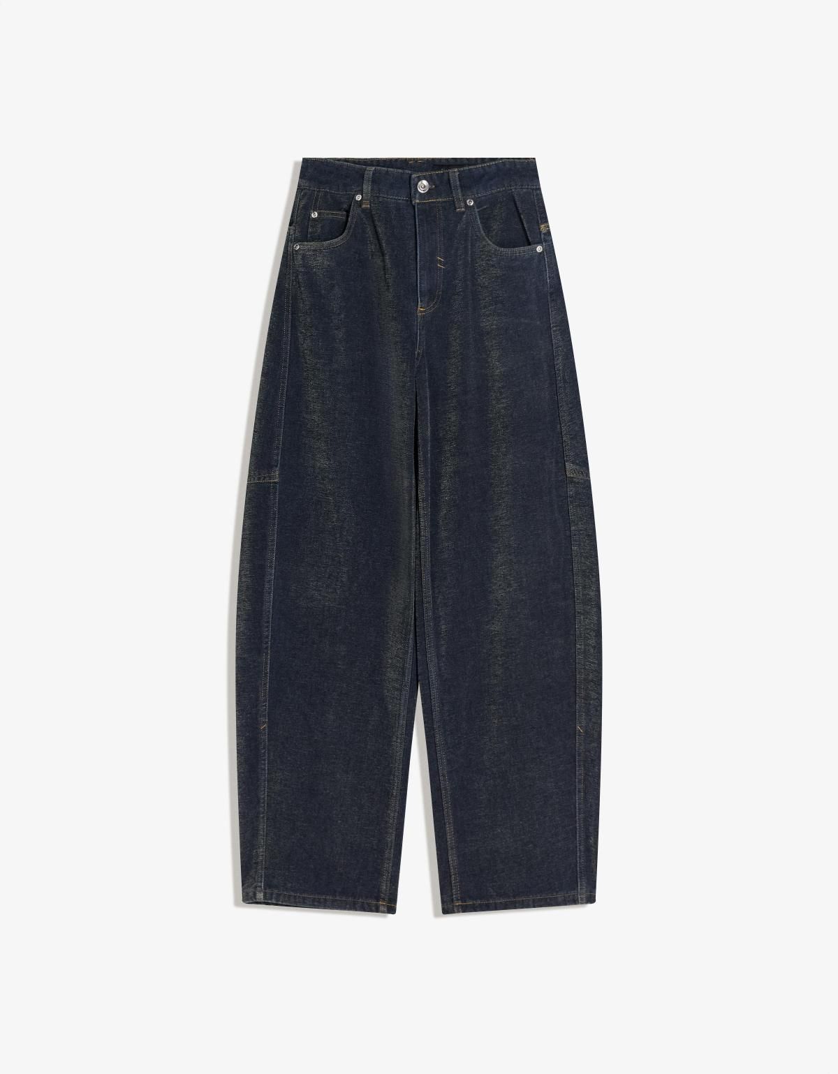 버쉬카 트렌디 와이드핏 데님 배럴 팬츠 5147/710 DARK BLUE - 상세 이미지 4