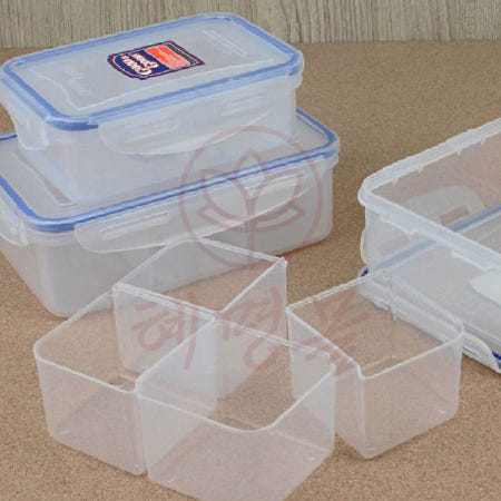 [혜명생필품몰] 밀폐용기 칸칸분리타입 냉장보관 반찬통 주방용기 사각밀폐용기 고추장통