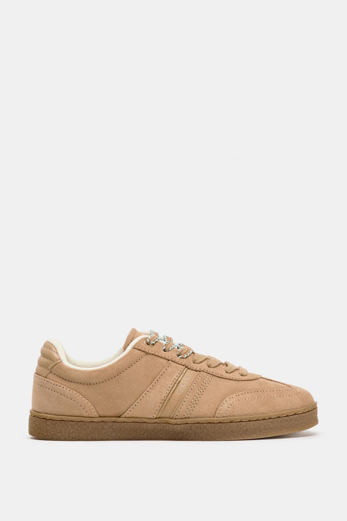 자라 베이직 스웨이드 트레이닝 스니커즈 5460/610 SAND BROWN - 메인 이미지