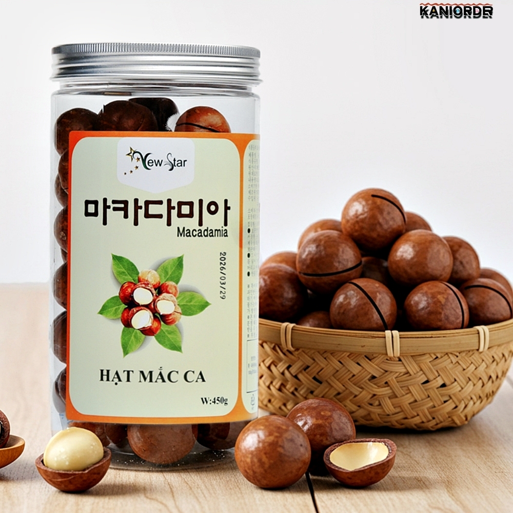 사무실 건강간식 프리미엄 통 마카다미아 넛 직수입 견과류 한입간식 450g - 상품 이미지