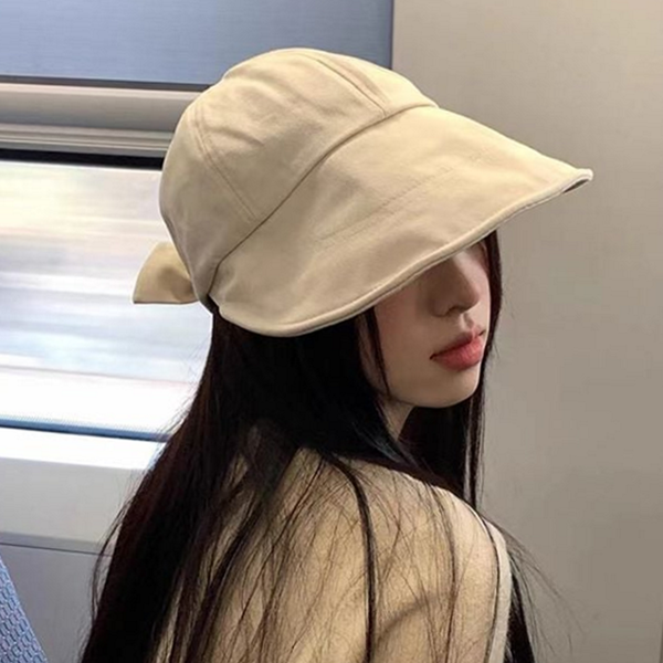 와이드챙 여성 바캉스 모자 데일리 바캉스 모자 여름 휴가 - 상품 이미지