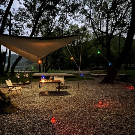 착한장터 LED 스트링가드 텐트줄조명 캠핑줄걸림방지조명