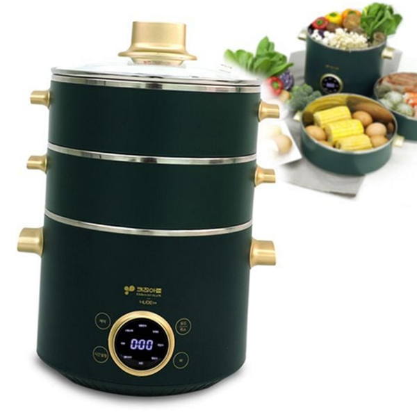 가정용 전기 찜기 분리형 전기 스팀 솥 3단