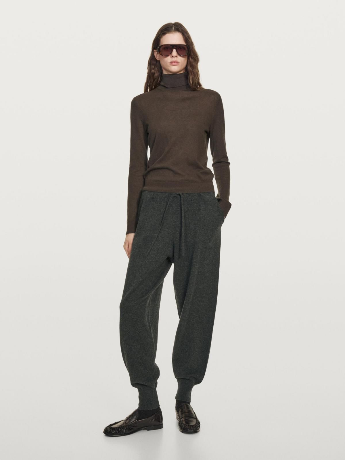 마시모두띠 울 니트 포켓 스트링 조거 팬츠 5045/593 ANTHRACITE GREY - 상세 이미지 3