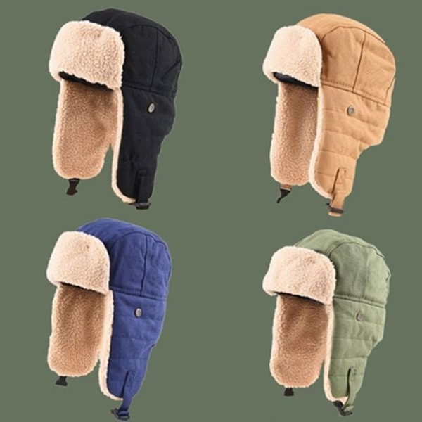 방한 양털 군밤 모자 귀마개 귀달이 모자 겨울